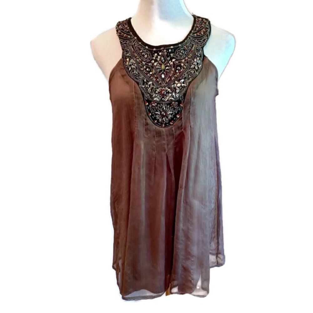 Anthropologie Epilogue Babydoll Dress Sz L